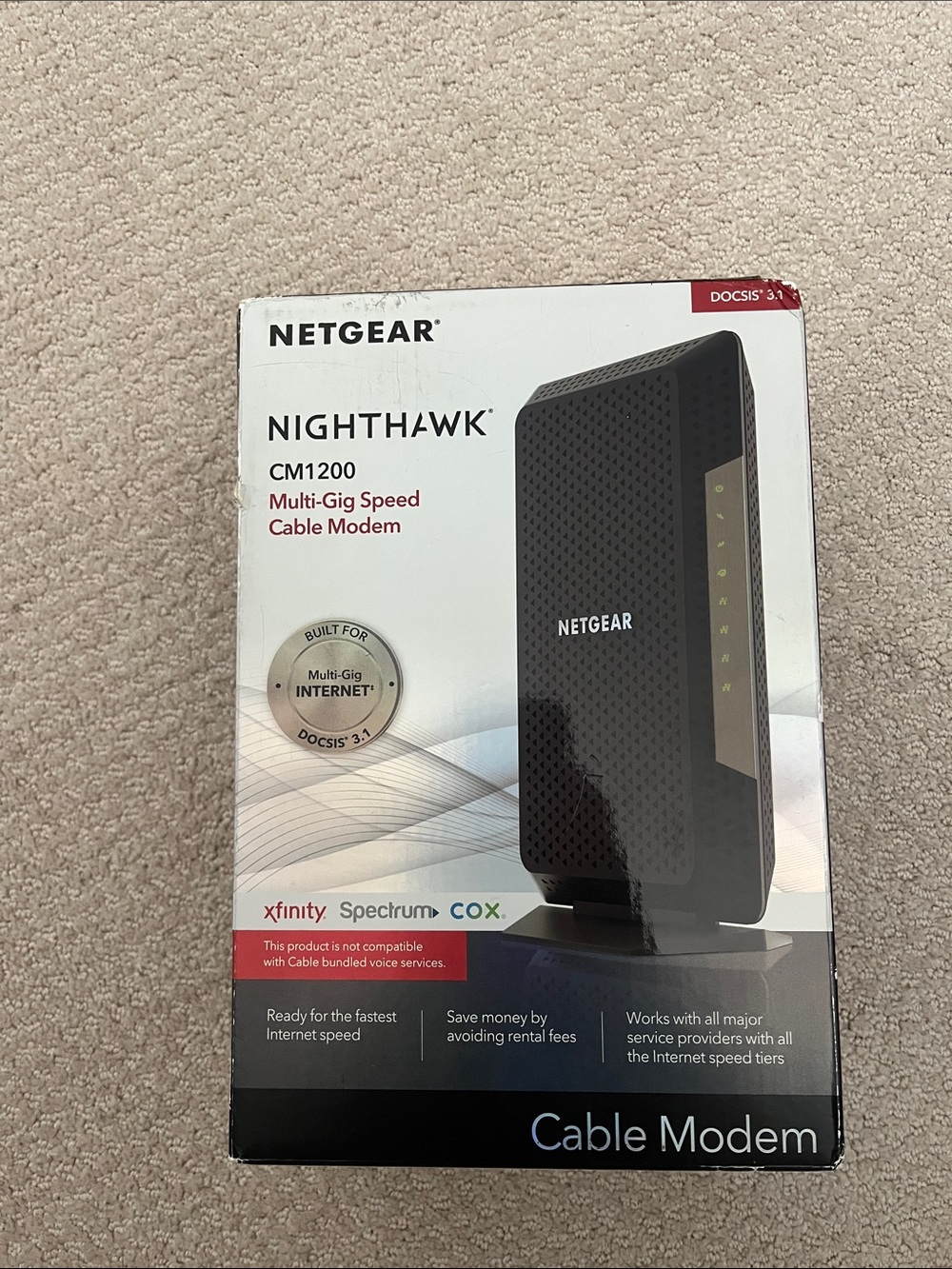 NETGEAR Nighthawk CM1200 Cable Modem (Boxed)